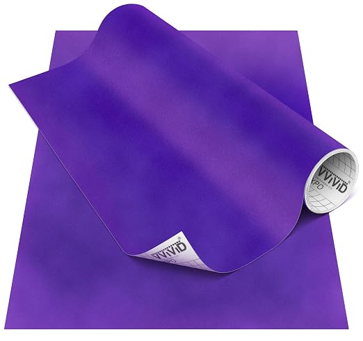 VViViD DECO65 Suede Purple Permanent Adhesive Craft Vinyl