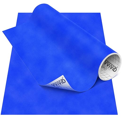 VViViD DECO65 Suede Brilliant Blue Permanent Adhesive Craft Vinyl