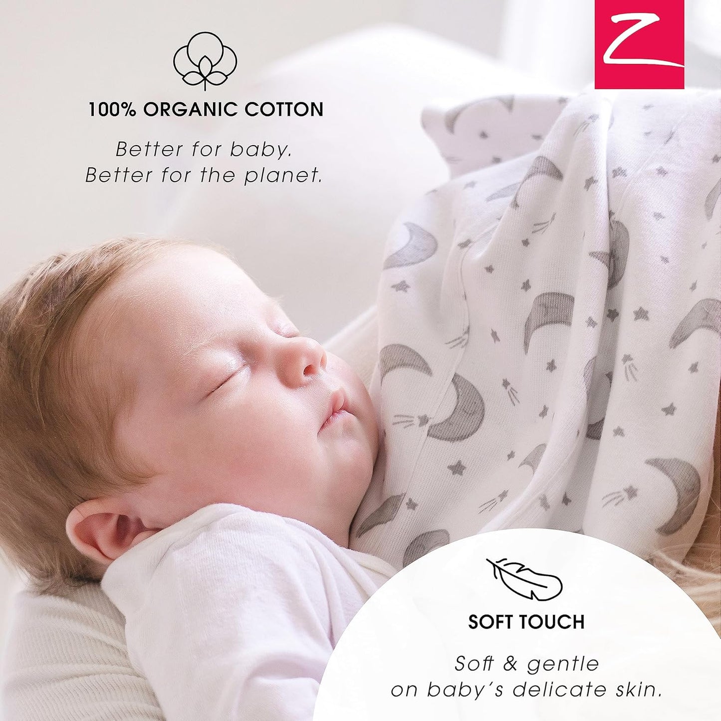 Zutano 5-Pack Organic Burp Cloths for Baby Girl & Boy, Large Cotton Burping Cloths for Babies | Absorbent Baby Spit-Up Rags | Gender Neutral Burp Clothes | Newborn Essentials, Solid White