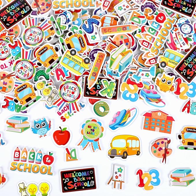 600 Pcs Back to School Foam Stickers Self Adhesive