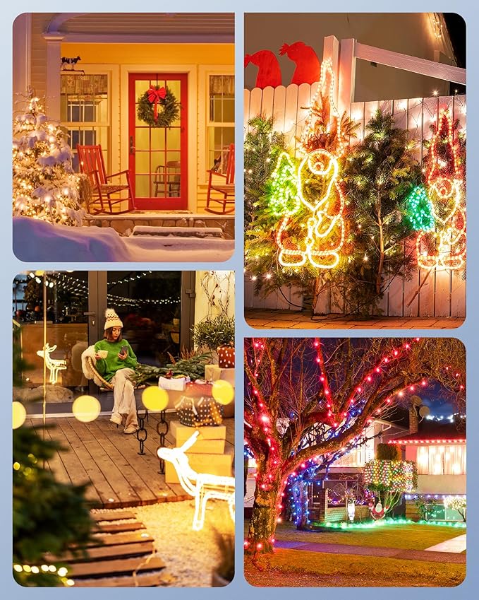 DEWENWILS Outdoor Light Timer Waterproof, Plug in Timer Switch, Electrical Outlets for Decoration Lights, String Lights, 15A 1/2HP UL Listed