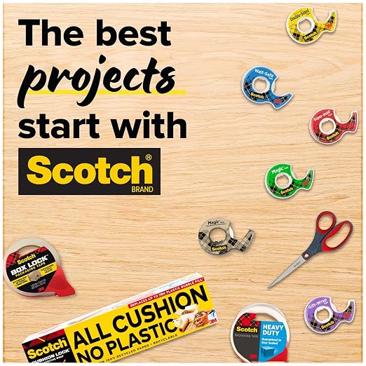 Scotch Wall-Safe Tape, 1 Dispenser Roll, Removable Wall Safe Tape,