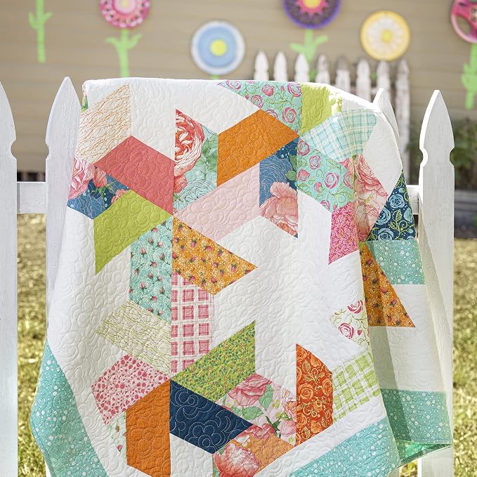 Acrylic Quilting Template, Half Hexagon |