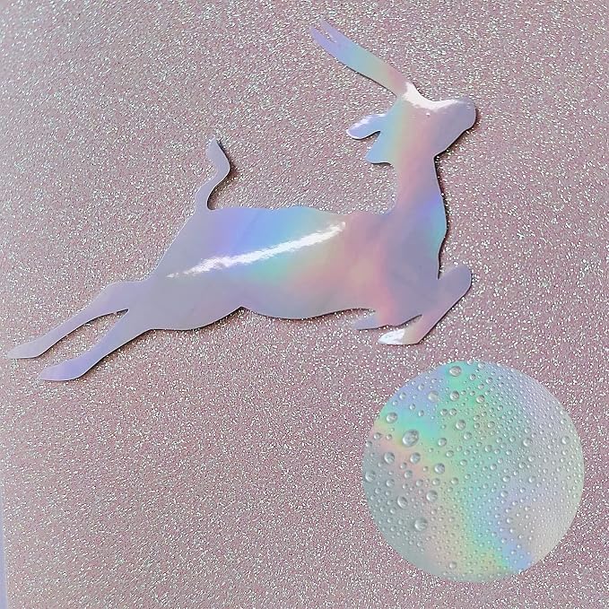 32 Sheets Holographic Sticker Paper Clear Vinyl Self Adhesive Waterproof