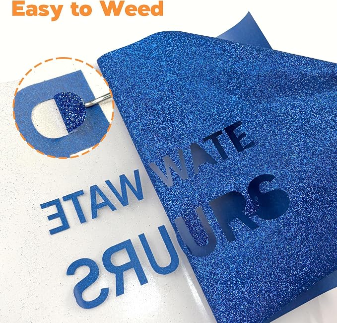 HTVVETUR Glitter Heat Transfer Vinyl