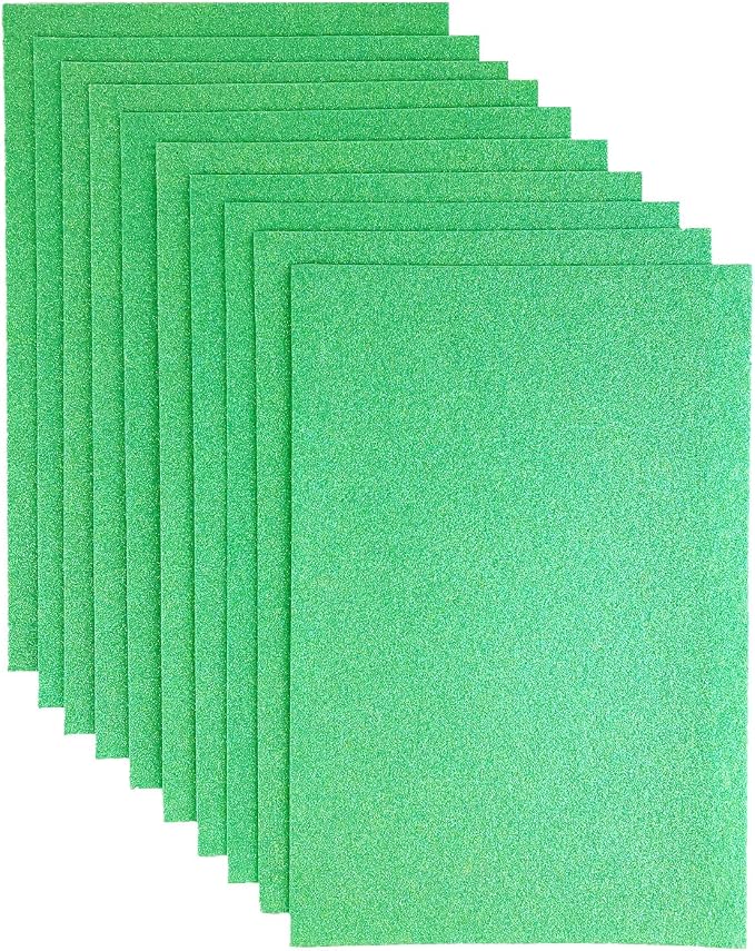 Jtnohx Glitter Felt Fabric, 8 x12 inches Felt Square