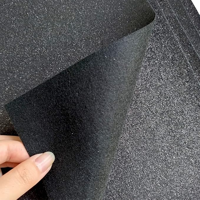 Jtnohx Glitter Felt Fabric, 8 x12 inches Felt Square Glitter