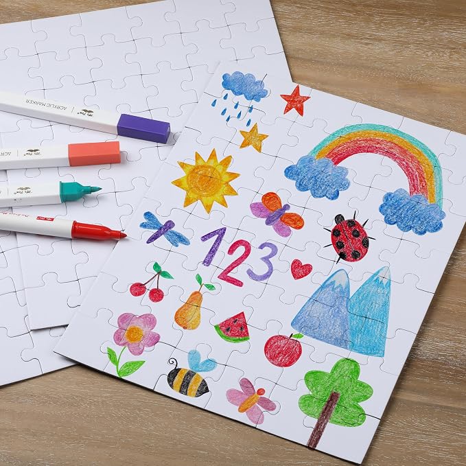 Mr. Pen- Blank Puzzle, 36 Pack, 48 Pieces/Pack, 8.5" x 11", Arts & DIY Crafts