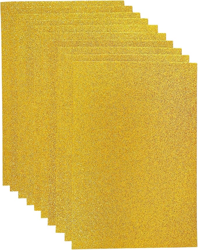 Jtnohx Glitter Felt Fabric, 8 x12 inches Felt Square Glitter