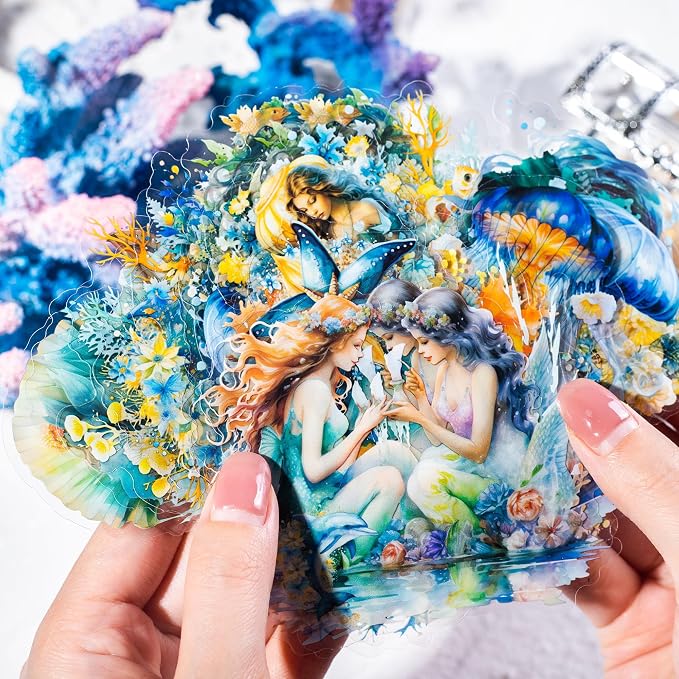 Yoksas Fantasy Sea Ocean Life Mermaid Stickers