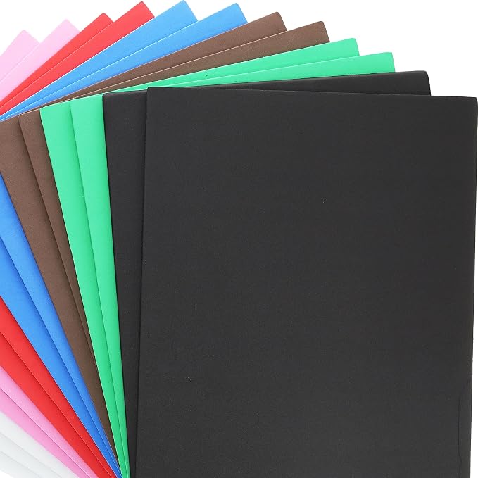 Essentials by Leisure Arts Foam Sheets 9 x 12 Assorted, DIY Art Projects