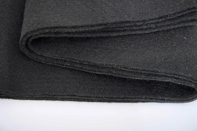 Soft Black Felt Fabric 36"X 18"/ 1.6mm Thick Sewing Patwork Material Large