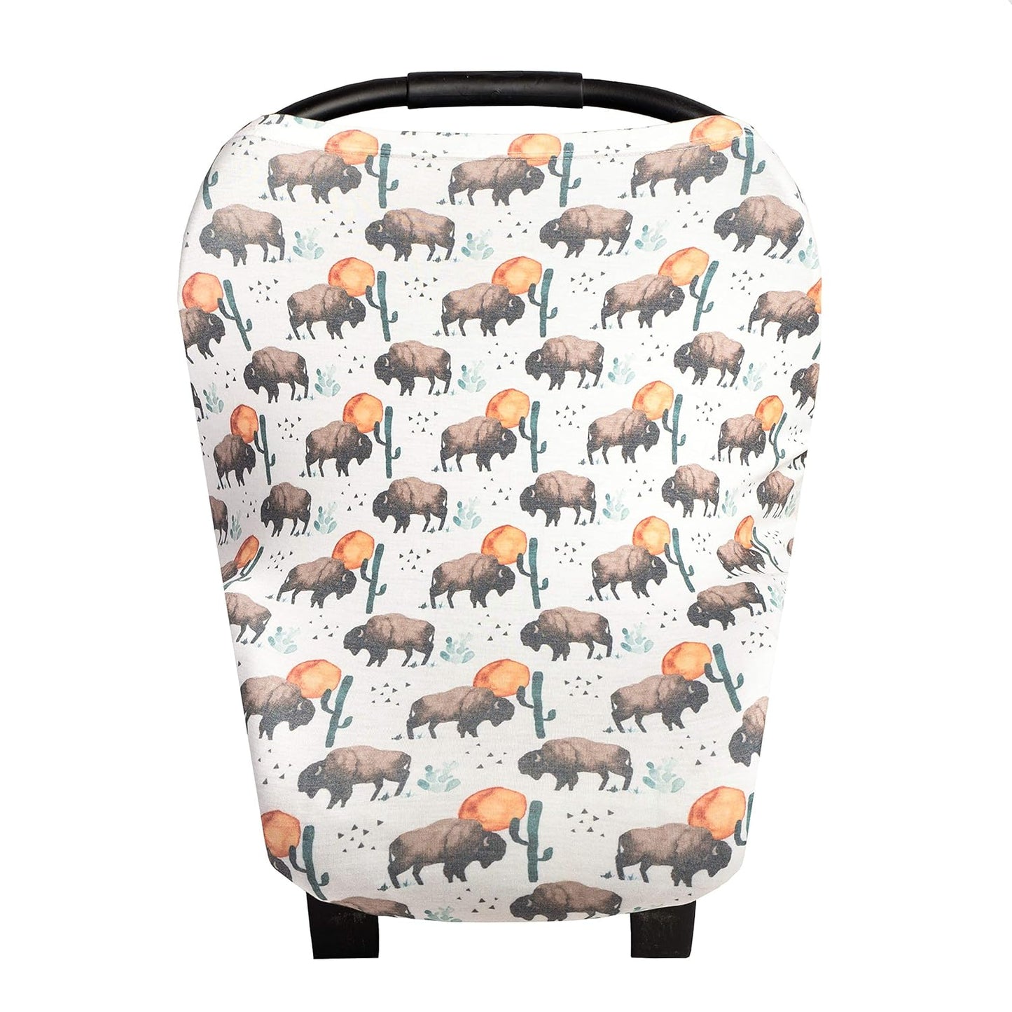 Bison Copper Pearl Multi-Use Cover: Car Seat, Nursing, Stroller - Stretchy Fabric, All-Season, Stylish Designs, Easy Access for Moms
