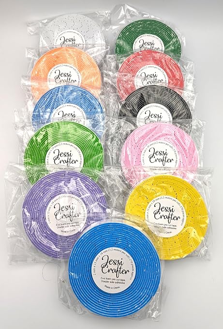 Eva Foam pre Cut Tape Rolls, Double Side Adhesive