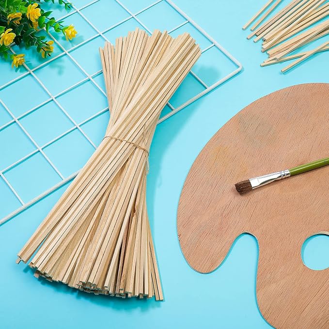 Yalikop 240 Pcs Balsa Wood Sticks 1/8" x 12" Square Wooden Dowels Rods Balsa