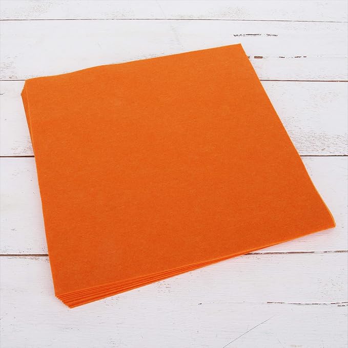 Threadart Orange Premium Felt Sheets