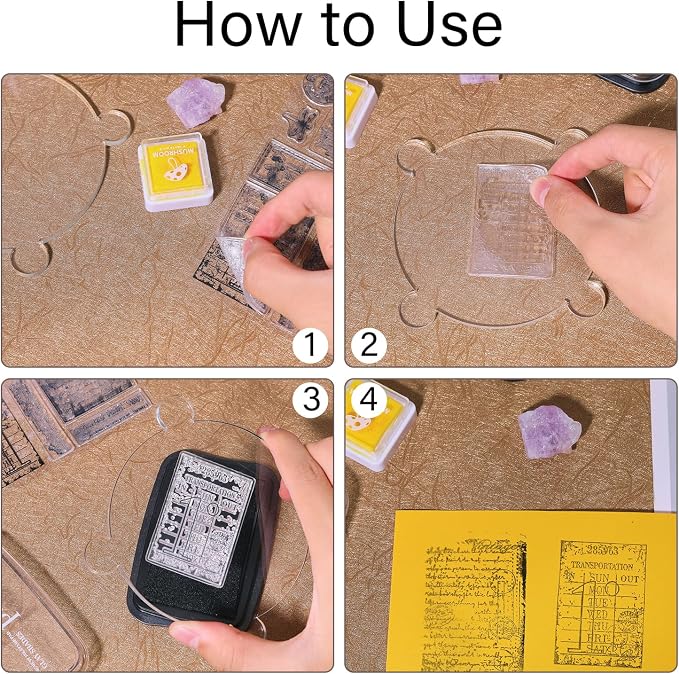 GLOBLELAND Vintage Handwriting Clear Stamps