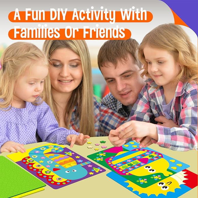 SpriteGru Foam Sticker Art Activity, 20 Marine Animals