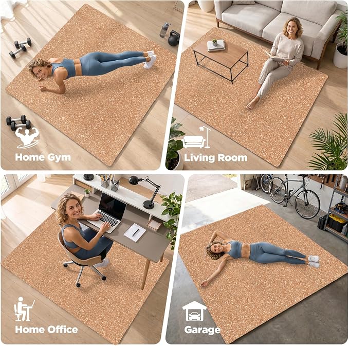 AIRHOP 18 PCS Gym Floor Mat, EVA Foam Puzzle Gym Mat, High-Density Interlocking