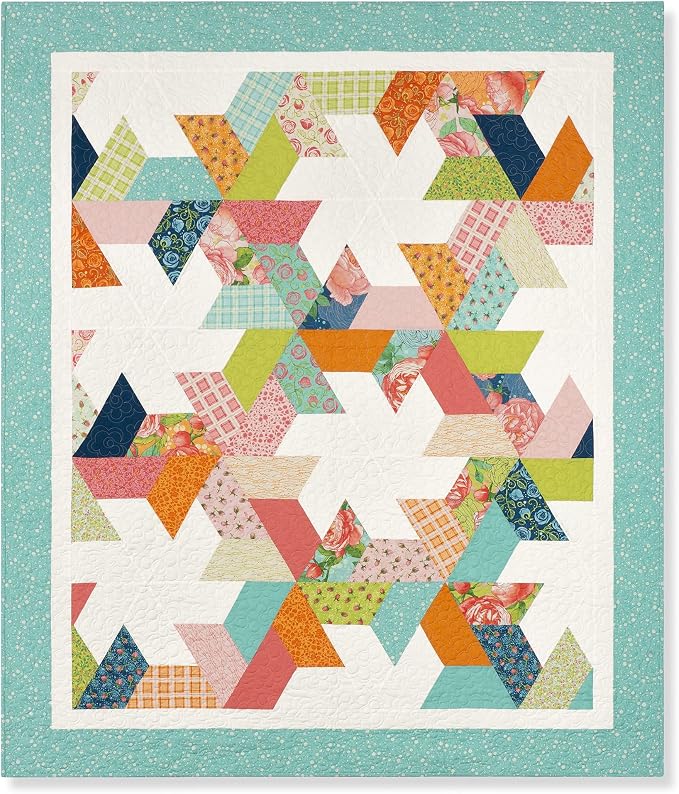 Acrylic Quilting Template, Half Hexagon |