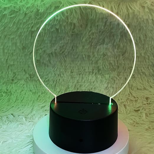 12 Pcs Round Clear Cast Acrylic Sheets LED Light Base | Clear Plexiglass