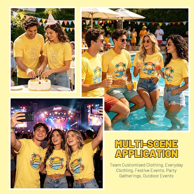 Joyclub 5 PCS Unisex Sublimation Blanks Bulk Polyester T Shirts