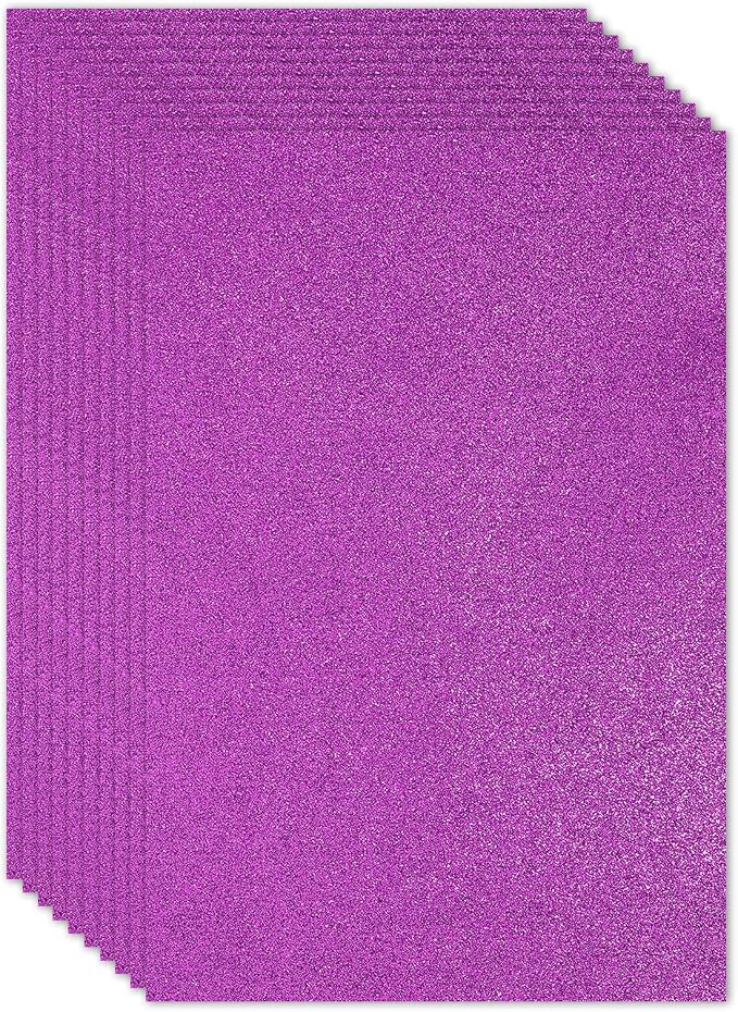 PATIKIL Dark Pink Shiny EVA Glitter Foam Sheet 11 x 8 Inch 2mm Thick Sparkle