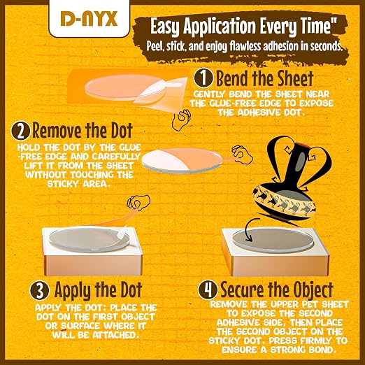 Double Sided Tape Adhesive Dots Stickers 280, 550 or 700 Pack Removable Putty