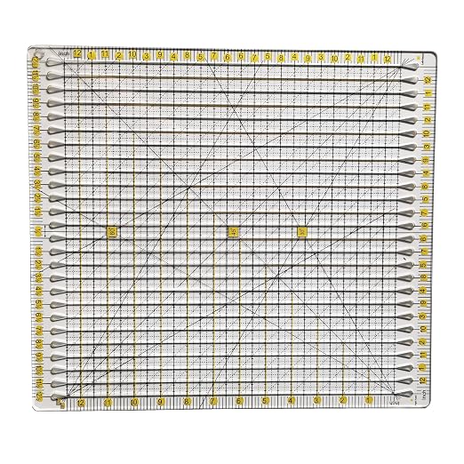 HONEYSEW Quilting Template Ruler Slotted Rulers Sewing Quilt Strip Rulers Guides