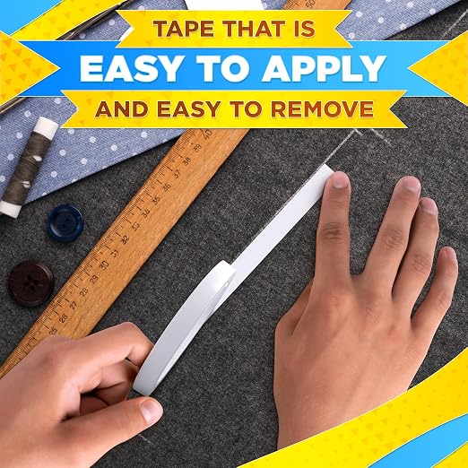 Fabric Tape for Clothes – 60-Yard Roll, Ultra-Thin Transparent Adhesive Basting