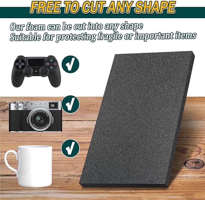 Polyurethane Foam Pads for Packing Foam Sheets Black Cuttable High Density