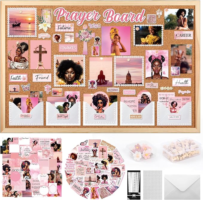Black Women Prayer Board Kit Prayer Board Supplies Not Including Board | Prayer