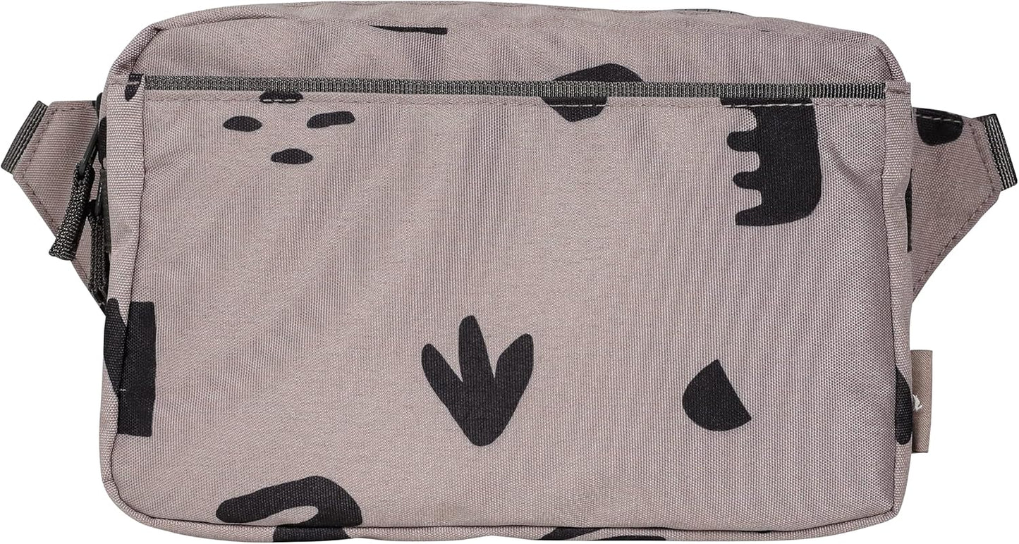Red Rovr Everyday Joey Belt Bag | Organization & Zipper pockets |Adjustable Strap for All Ages (Truffle Doodle)