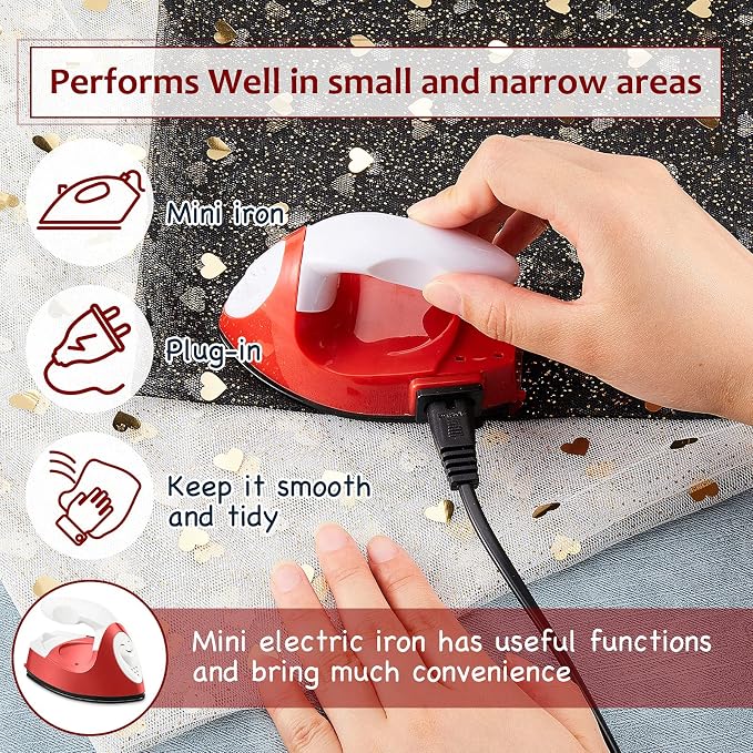 Honoson Mini Craft Iron Mini Heat Press Small Iron 3.93 x 2.36 x 2.76 in