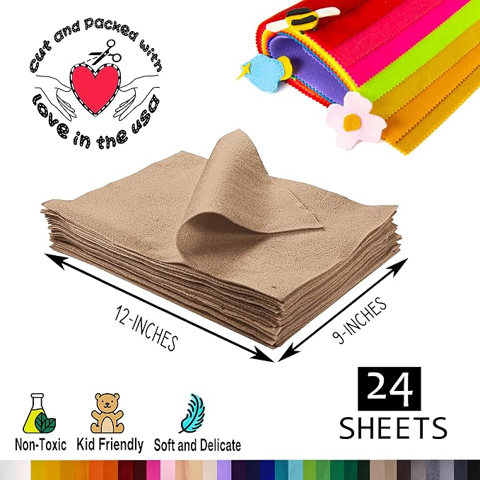 FabricLA Acrylic Felt Sheets for Crafts