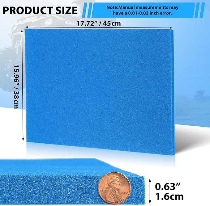 Washable Air Foam Filter Sheet, Reusable Filter Sponge