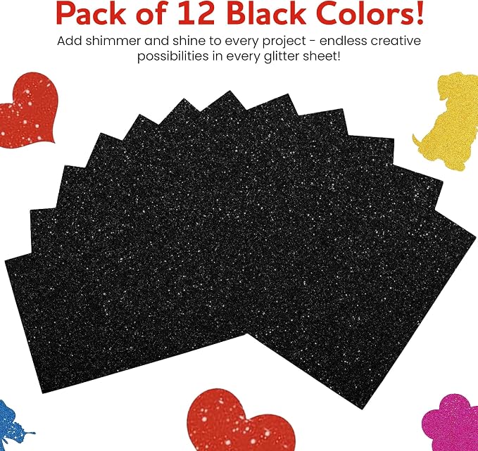 Self-Adhesive Glitter EVA Foam Sheets