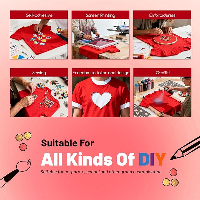 Joyclub 5 PCS Unisex Sublimation Blanks Bulk Polyester T Shirts