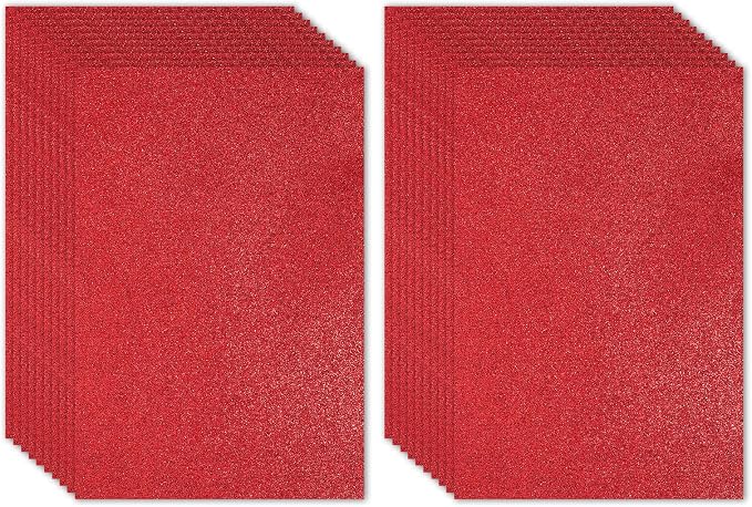 PATIKIL 20 Sheets 2mm Glitter Foam Sheet