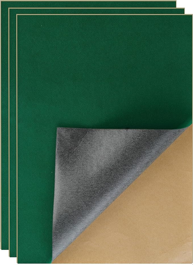 YaoHui 3-Pack Self-Adhesive Felt Sheets, Peel & Stick, A4 Size