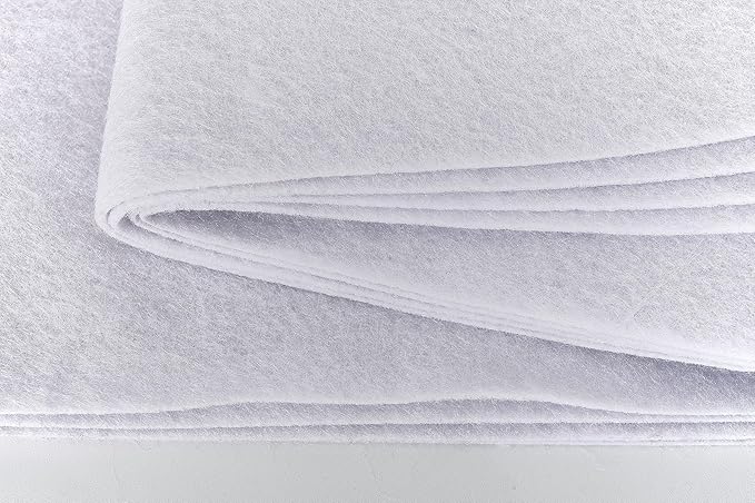 Soft White Felt Fabric 18"X 36"/ 1.6mm Thick Sewing Patwork Material Large