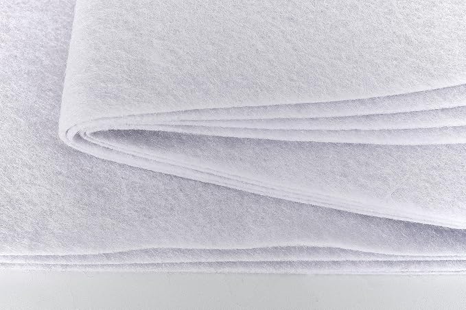 Soft White Felt Fabric Sheets 36"X 36"/ 1.6mm Thick Sewing Patwork Material