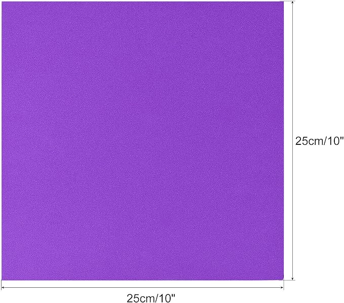 uxcell Purple EVA Foam Sheets 10 x 10 Inch 5mm Thickness
