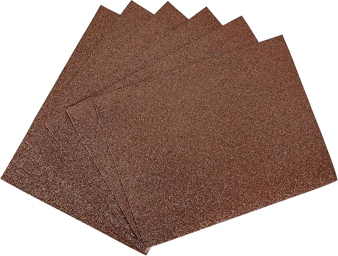 uxcell Brown Shiny EVA Foam Sheets 11 x 8 Inch 2mm Thick