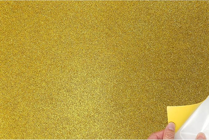 allgala X-Large Self-Adhesive Glitter EVA Foam Sheets 12 Pack 12x16 inch Paper