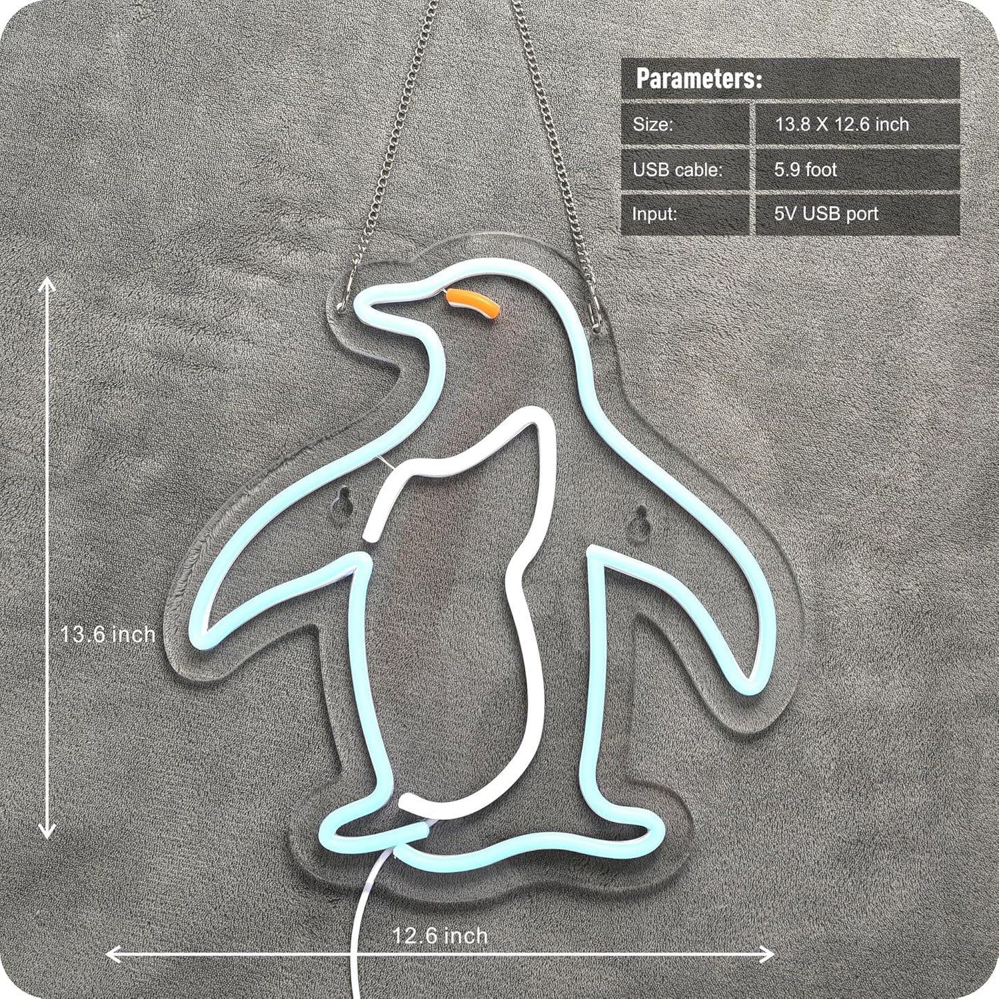 Penguin neon signs for wall decor penguin LED light for bar pub store club garage bedroom home artwork gift