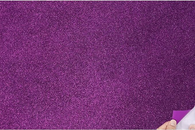 Allgala Jumbo Self-Adhesive Glitter EVA Foam Sheets 10 Pack 16x24 inch Paper