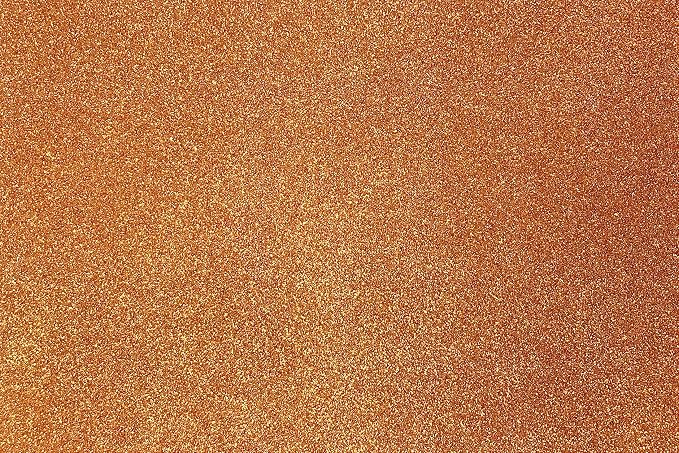Allgala Jumbo Glitter EVA Foam Sheets 10 Pack 16x24 inch Paper Sheets- Orange