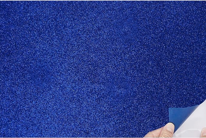 Allgala X-Large Self-Adhesive Glitter EVA Foam Sheets 12 Pack 12x16 inch Paper