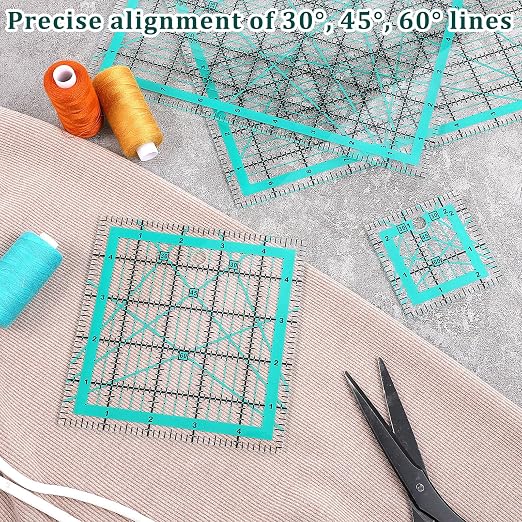 Quilting Rulers, 5 Square Quilting Templates